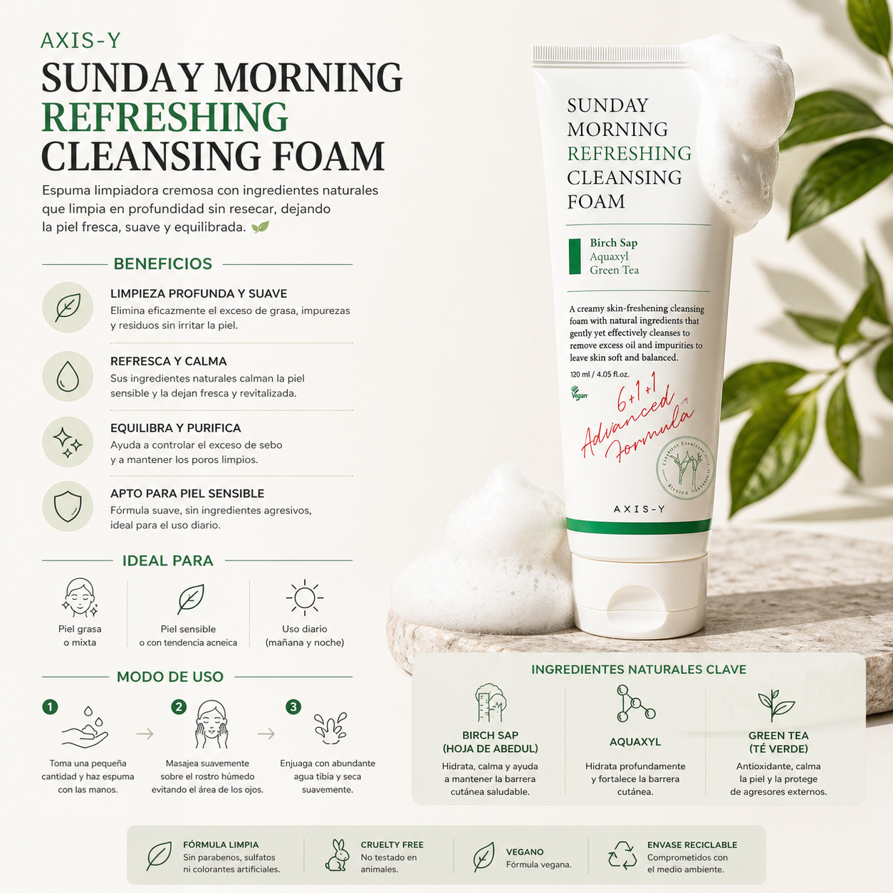 AXIS-Y Sunday Morning Refreshing Cleansing Foam