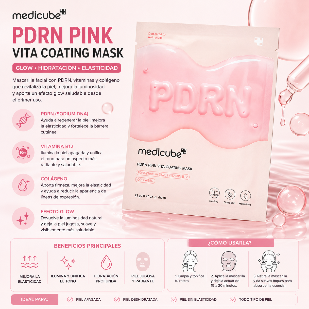 Medicube PDRN Pink Vita Coating Mask (22g)