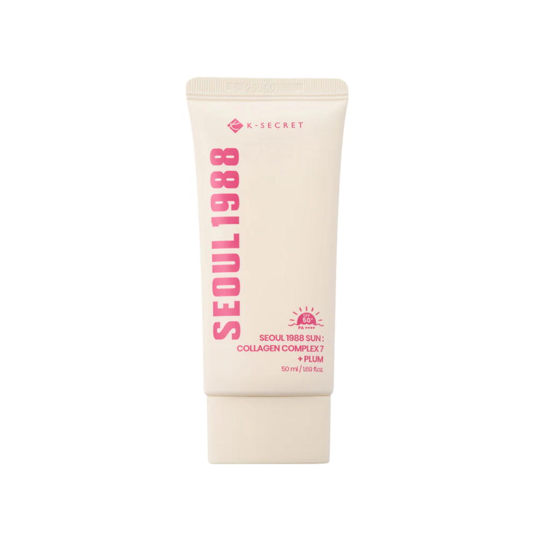 K-SECRET SEOUL 1988 Sun : Collagen Complex 7 + Plum SPF50+PA++++, 50ml