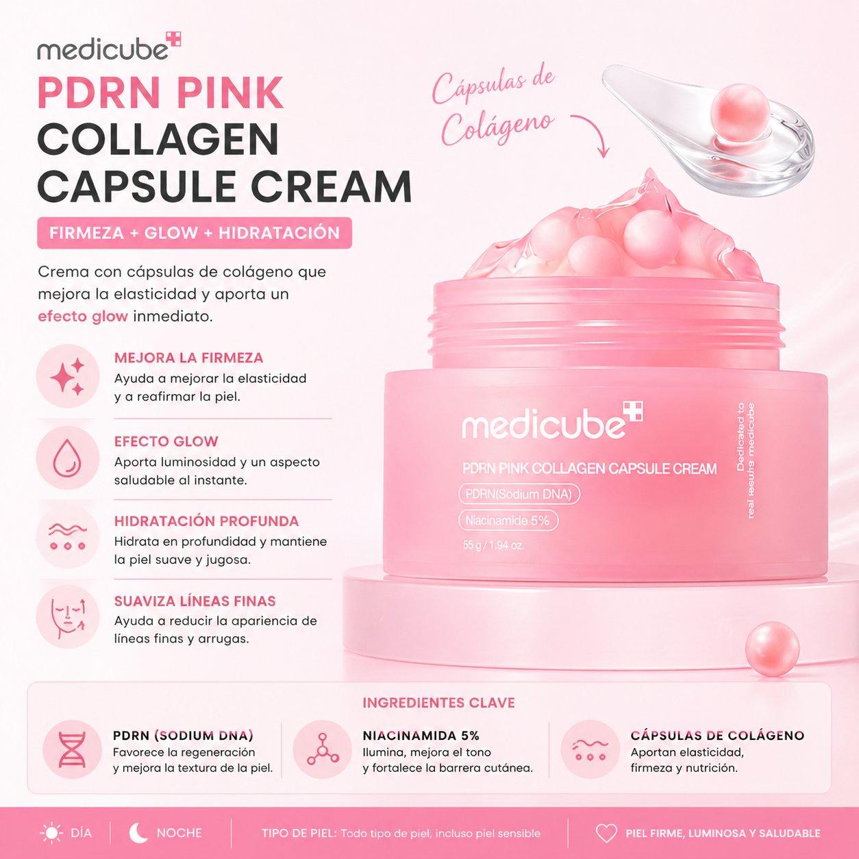 Medicube PDRN Pink Collagen Capsule Cream 55g