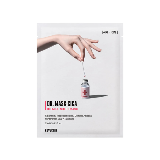 ROVECTIN Dr. Mask Cica Blemish – Mascarilla Facial Calmante 25 ml